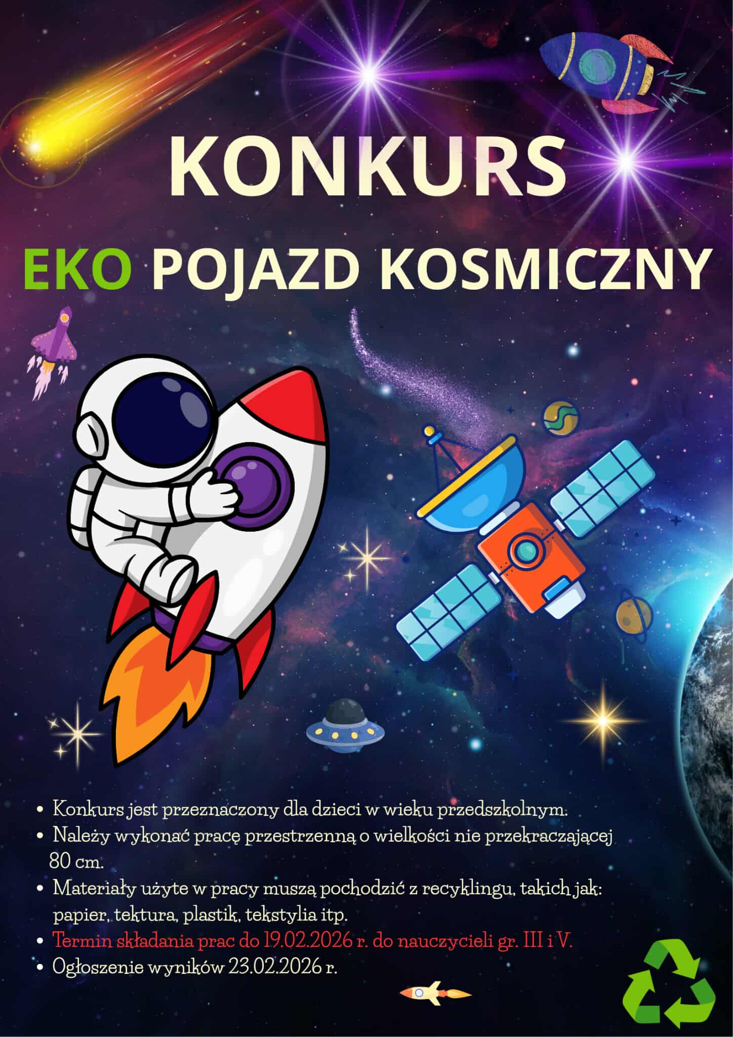 Plakat informacyjny. Treść zamieszczona pod zdjęciem.