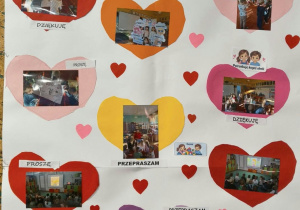 Plakat podsumowujący projekt "Tydzień budowania relacji" z grupy 3.